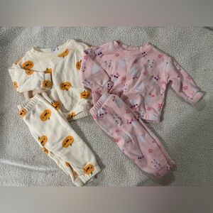 Old Navy Pumpkin Baby Set and Pink Ghost Set